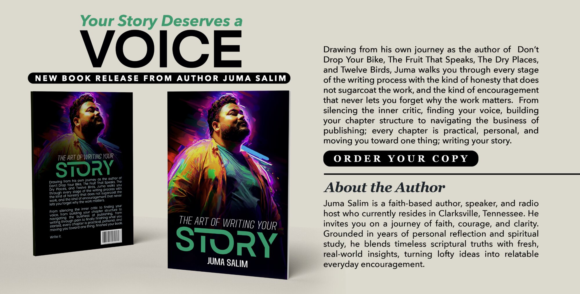 The Art of Writing Your Story - Juma Salim